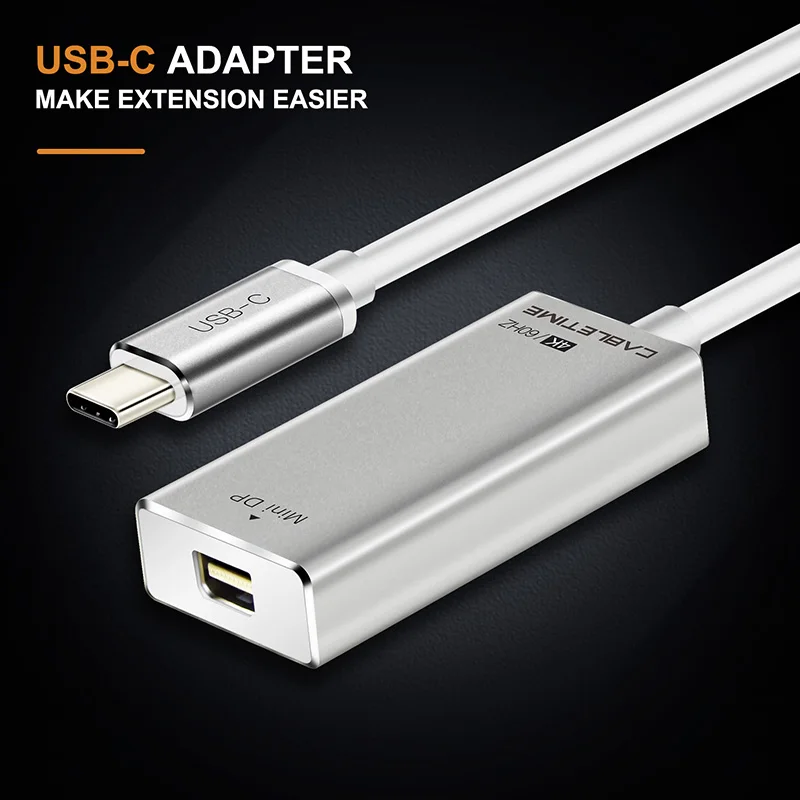 Cabletime USB C Mini DisplayPort Adapter USB 3.1 Type C to Mini DP Male to Female 4K 60Hz Converter Cable For Samsung HDTV N128 Cabletime USB C Mini DisplayPort Adapter USB 3.1 Type C to Mini DP Male to Female 4K 60Hz Converter Cable For Samsung HDTV N128