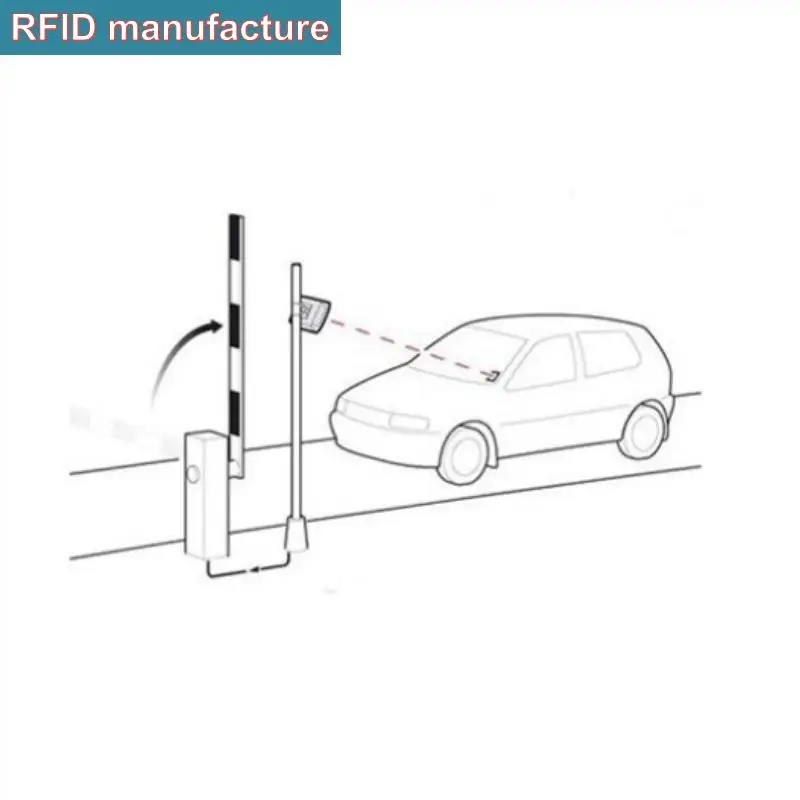 200 шт./лот RFIDtag наклейка на лобовое стекло для автомобильного контроля доступа на Дальний диапазон 1-20 м пассивный uhf rfid считыватель антенн