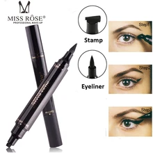 Miss Rose Жидкий тональный крем с минералами, карандаш-подводка для глаз быстросохнущая Водонепроницаемый карандаш-подводка для глаз черный Цвет с печатью Красота глаз карандаш-подводка для глаз Печать