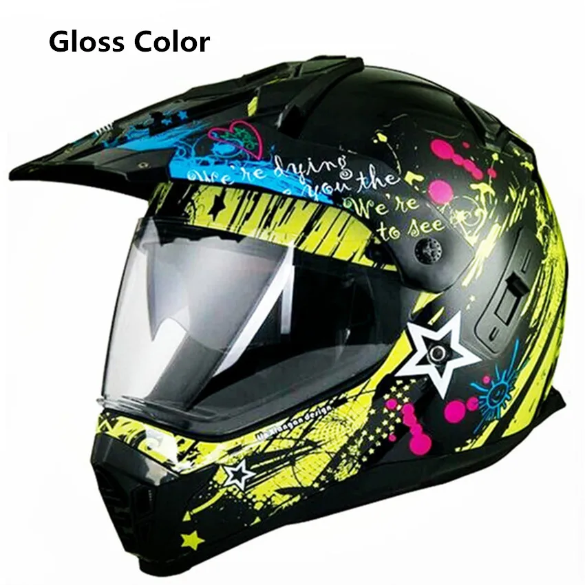 

Double lens Motorcycle Helmets Motocross Racing Helmet Off Road Motorbike Full Face Moto Cross Helmet XS size helmet