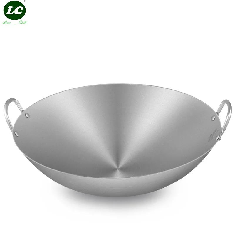 Utensilio De Cocina Wok 34 80cm Camping De Acero Inoxidable Wok