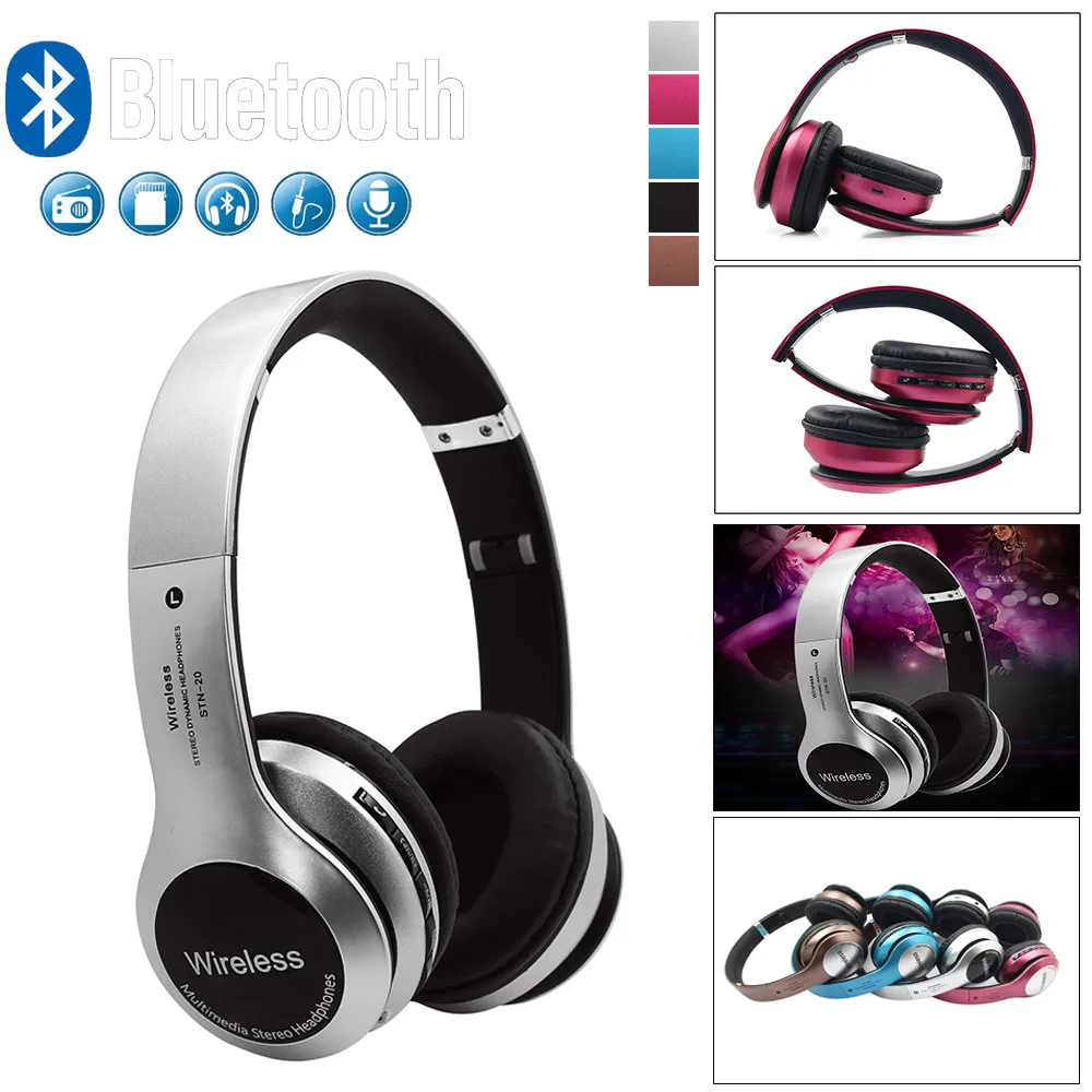 

HIPERDEAL B20 Wireless Headphones Bluetooth Headset Noise Cancelling Over Ear With Microphone Game Music Phone Enjoy BAY14