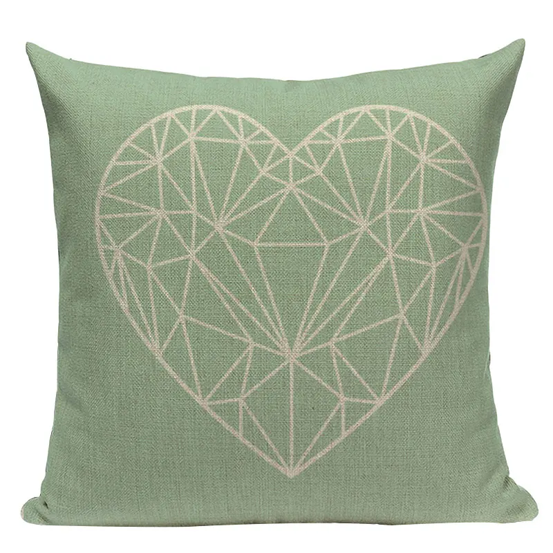 Housse de coussin scandinave vert - 23 design minimalistes au choix 5 L318-(14)