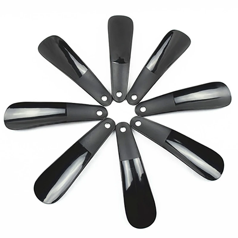 

1PCS 16cm Shoe Horns Professional Black Plastick Shoe Horn Spoon Shape Shoehorn Shoe Lifter Flexible Sturdy Slip