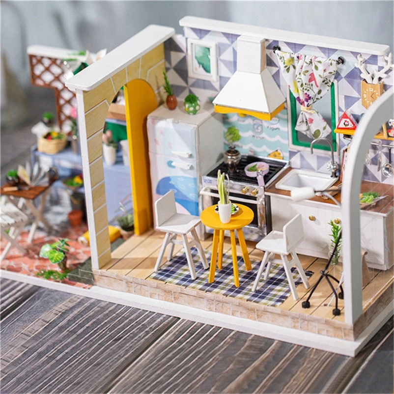 diy miniature dollhouse kit time apartment