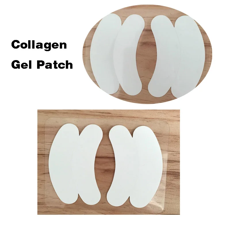 

50pcs/lot Lint Free Eye Gel Patches 2pairs/pouch Ultra Collagen Eyelash Extension Eye Patch For Eyes Pads Thin Gel Eye Pads