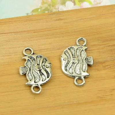 free shipping 50pcs/lot A4702 antique silver side-way beads alloy charm bead fit jewelry making 26x16mm wholesale | Украшения и