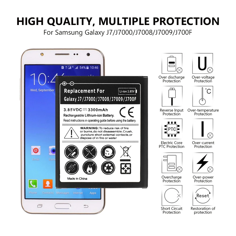 Телефон литий ионная аккумуляторная батарея для Samsung Galaxy J1 J100 S3 I9300 I747 I535 T999 R530 I9200