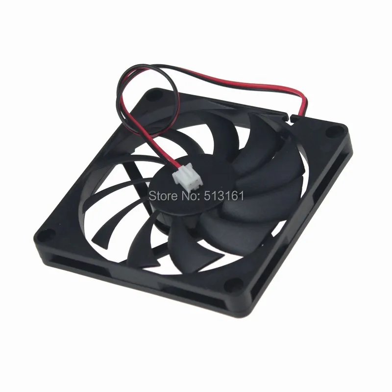 

1PCS DC 12V 2Pin 80*80x10mm 8cm 80mm Computer Cooling Fan 8010s