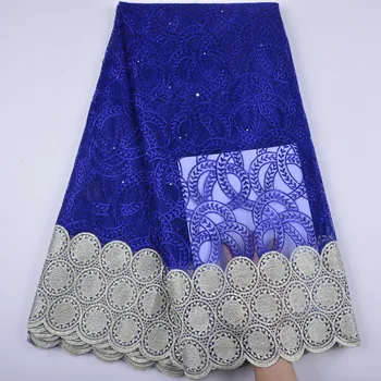 

Nigeria Lace Fabric 2018 High Quality French Tulle Lace Fabric Embroidery Mesh Lace For Wedding Dress A1335