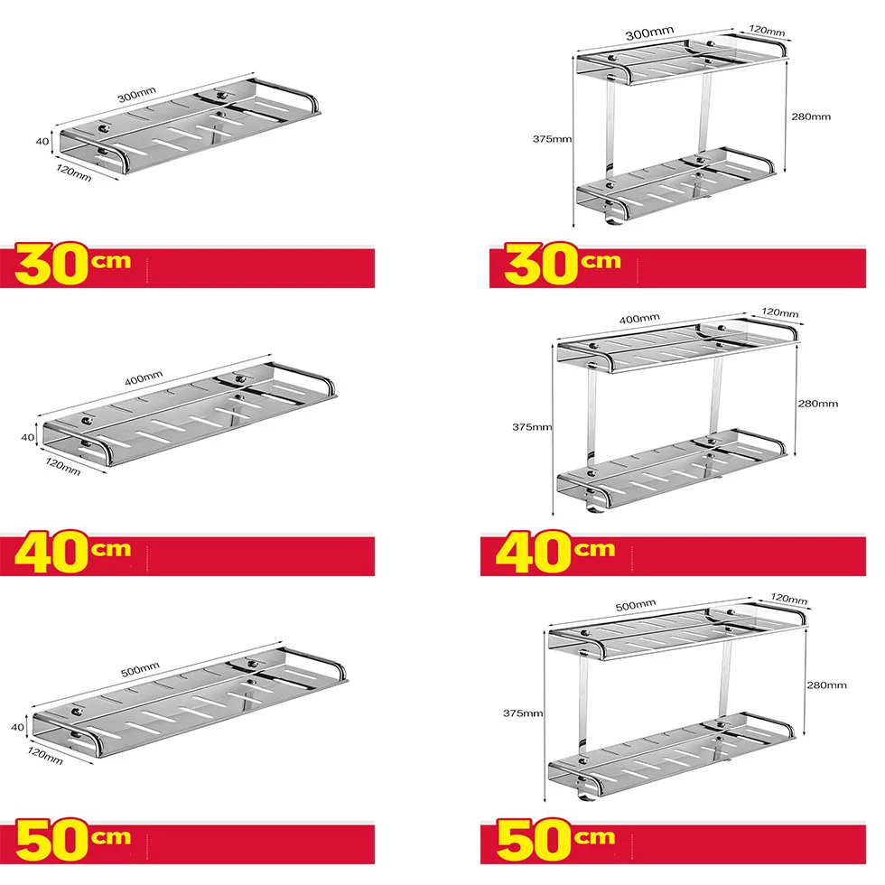 Кухонная полка, настенные стеллажи, хранилище для кухонной утвари, инструменты, горшок, бутылка, 304, держатель из нержавеющей стали, аксессуары для ванной