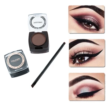 

Waterproof Gel Eyeliner Gel Cream Black Brown In One Box Makeup Cosmetic Waterproof Eye Liner For Eyes S1