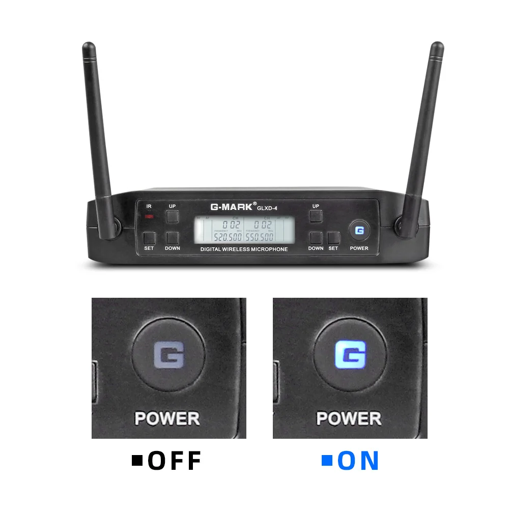 G-MARK GLXD4 Wireless Microphone Professional UHF