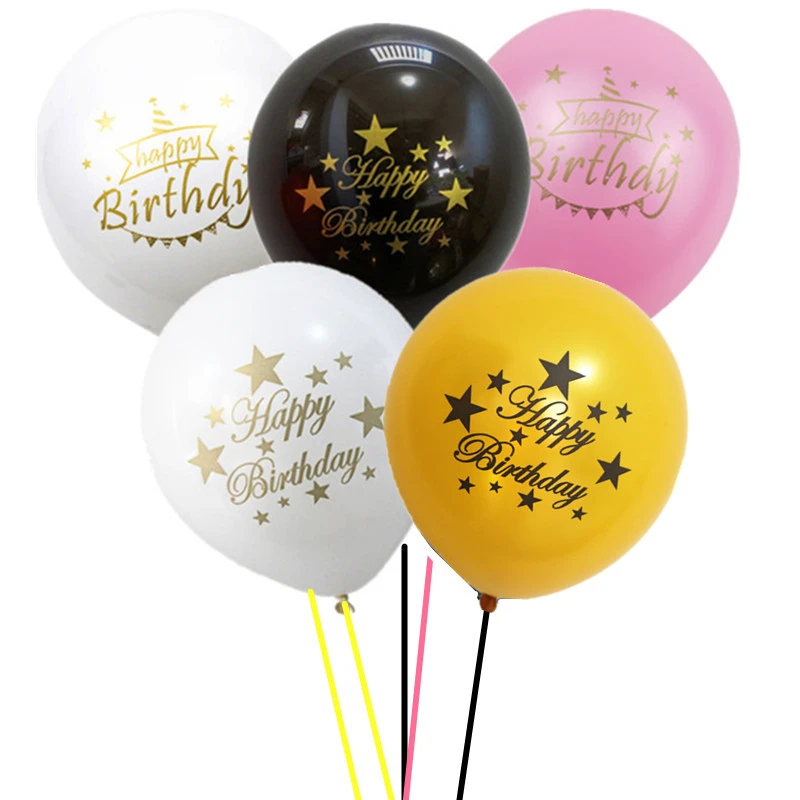 100 Pcs Noir Blanc Joyeux Anniversaire Ballons Avec Des Etoiles Et Ecriture Doree 10 Pouces Latex Ballons Pour Birthtday Parti Decorations Aliexpress 100 Pcs Noir Blanc Joyeux Anniversaire Ballons Avec Des Etoiles Et Ecriture Doree 10 Pouces Latex Ballons Pour Birthtday Parti Decorations Aliexpress