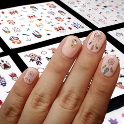 44 дизайна Dream Cather Nail Art красивые, переводные наклейки для ногтей татуировки Гель-лак DIY очарование ногтей фольги