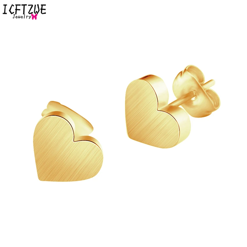 10 пар золото цвет серебро маленькое сердце модные серьги ювелирные изделия для женщин нержавеющая сталь известный бренд свадеб