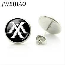 JWEIJIAO Корея трендовые серьги Monsta X Band с логотипом Shownu MONSTA X Album NEWTON фото серьги-гвоздики для фанатов подарочный набор украшений для ушей MN02