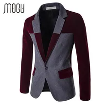 MOGU, блейзеры для мужчин из смешанной шерсти, контрастный цвет, Мужской Блейзер, приталенный, большой размер, повседневный мужской блейзер, куртка terno masculion
