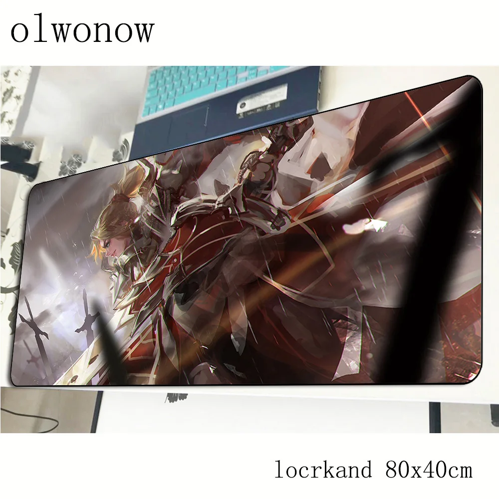 Fate Apocrypha mouse pad 80x40cm High quality mousepads best gaming mousepad gamer big personalized mouse pads keyboard pc pad