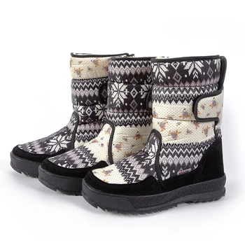 

2019 new hot winter ladies wild vogue outdoor ski boots Russia warm snow boots waterproof large size cotton shoes Botas de nieve