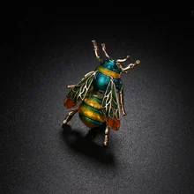 1 шт унисекс насекомое металлическая брошь стиль винтаж пчела броши для женщин и мужчин ювелирные изделия маленькие Bumblebee значки модные ювелирные изделия