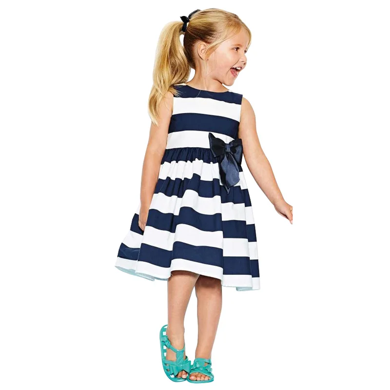 

Baby Clothes Summer Baby Girls Striped Dress Princess Girls Sleeveless Tutu Dress Newborn Toddler Party Wedding Vestidos
