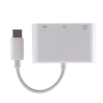 

1PC USB C to SD Card Reader 3 in 1 USB to Type-C Camera Connection Kit Adapter SD TF Card Reader Adapter Hot Sale