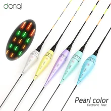 DONQL 5pcs/lot Fishing Float LED Electric Float Light Fishing Tackle Luminous Night Vision Electronic Float without battery