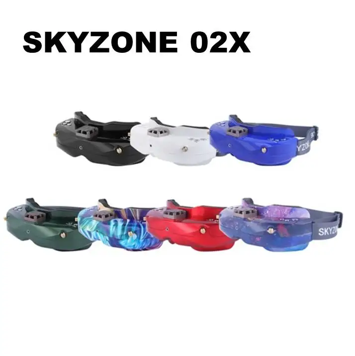 SKYZONE SKY02X 5,8 ГГц 48CH разнообразие FPV очки Поддержка 2D/3D HDMI отслеживание головы с вентилятором DVR фронтальная камера для RC гоночный Дрон