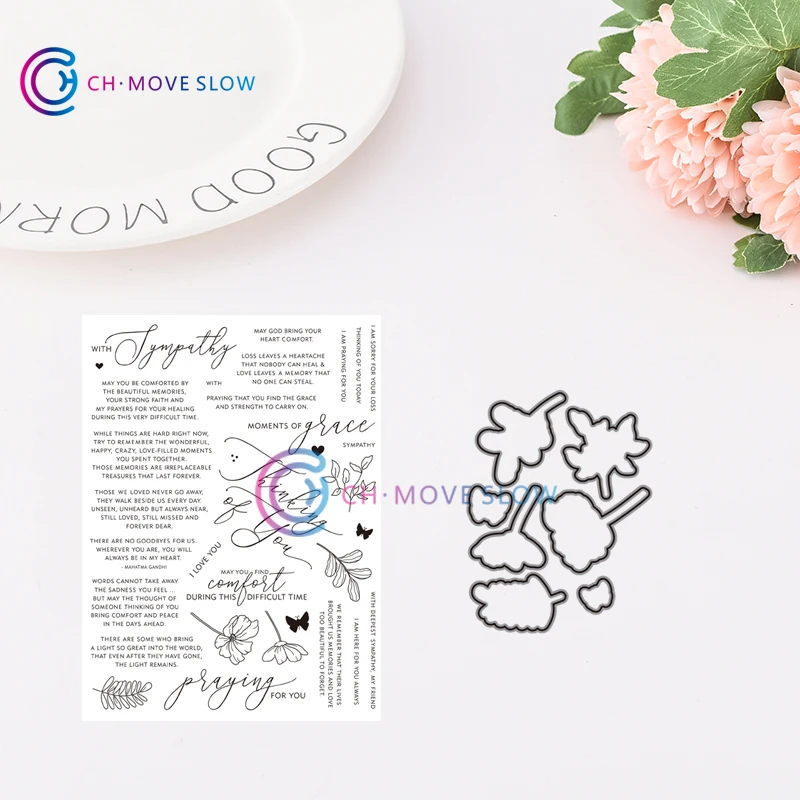 

CH MOMENTS OF GRACE Metal Cutting Dies and stamps Card Stencil Paper Craft Embossing Folder Decorative