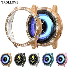 Шикарный чехол-бампер с алмазами чехол для samsung Galaxy Watch Active Band PC Защитная крышка защитная оболочка рамка умные часы аксессуары