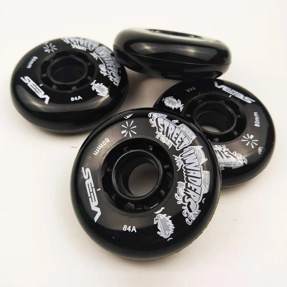 Inline Skates Tyres SEBA Original 84A Invaders Skate Wheels 72/76/80 8PCS Slalom Roller Skating HIGH IGOR WFSC Wheel Sliding Patines Tires