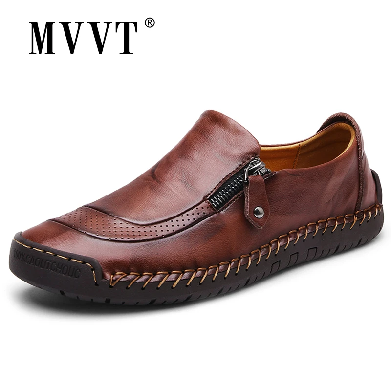 casual leather loafers