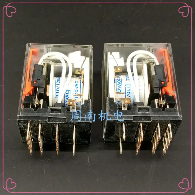 2 шт./лот мощность реле MY4N-GS AC110/120 вместо MY4NJ-110VAC новое и оригинальное