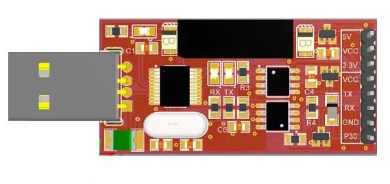 ch340 usb ttl pcb2