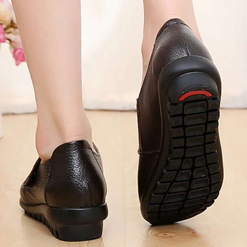Размер 35–43, женская обувь на плоской подошве модные натуральная кожа женская обувь Туфли-оксфорды с круглым носком; Дамская обувь; zapatos