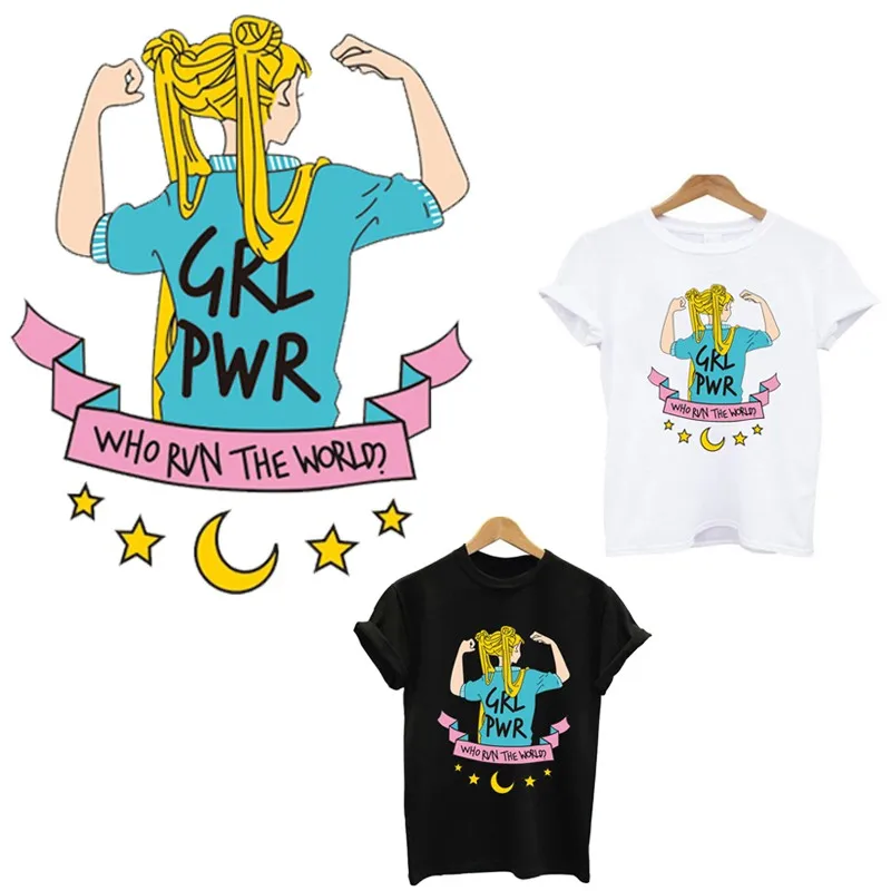 

Sailor moon anime patch iron on patches for clothes transfer fusible clothing heat transfer stickers stripes application of on