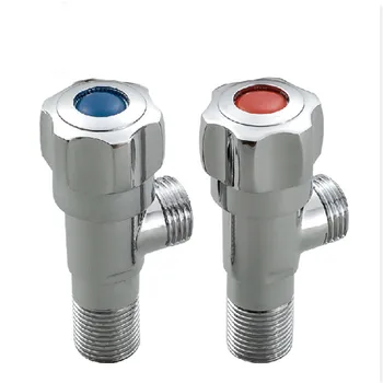

Angle Valve Filling Valves G1/2 Copper Chrome Closestool Water Heater Hot Cold Angle Valve Filling Valves Bathroom Accessories