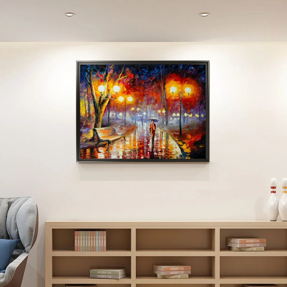 

Loneliness in rainy night Abstract Painting Wall Poster Art Pictures Prints On Canvas No Frame For Living Room Home Decor L172