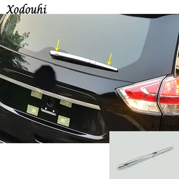 

For Nissan X-Trail XTrail T32/Rogue 2017 2018 2019 2020 Car Body Trim ABS Chrome Rear Glass Wiper Nozzle Cover Tail Window Frame
