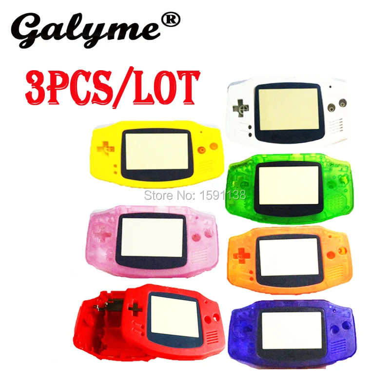 3 шт./лот семь цветов Выберите ремонтный чехол для GameboyAdvance корпус полный ремонт