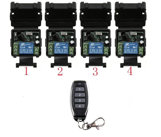 Xuanlongyuan DC12V 24 V 1CH RF Беспроводной дистанционного Управление реле безопасности