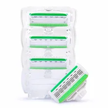 Qshave синий Леди персонализированные Женщины Бикини тела лезвия бритва X5 США лезвия, 4 шт