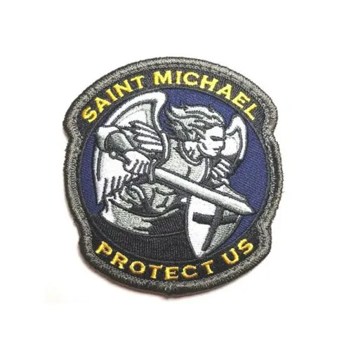 Вышитые военные нашивки Saint St.Michael защищают Рыцари США нашивка с черепом