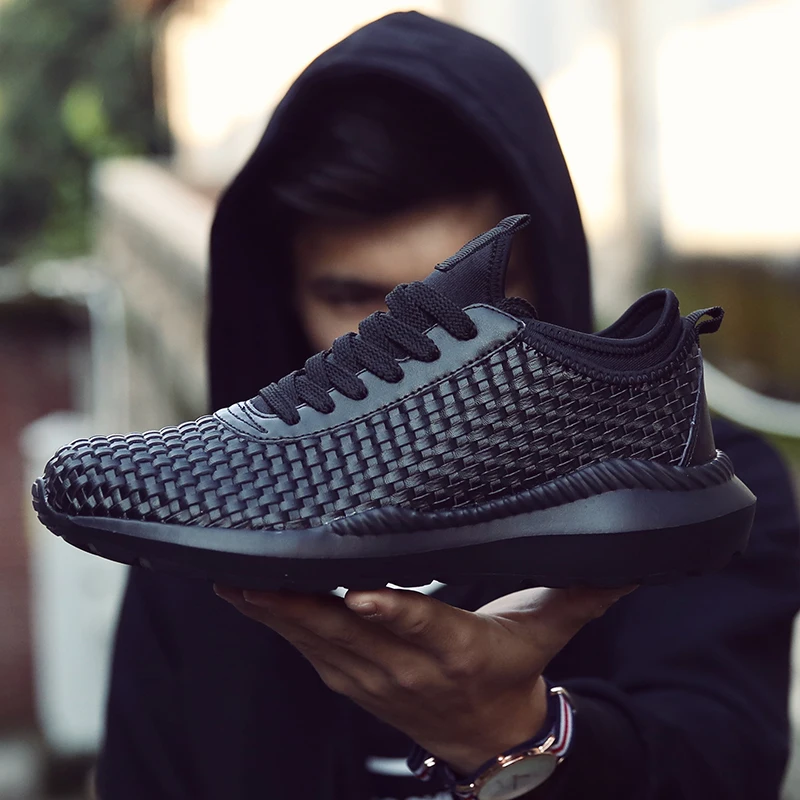 

HEINRICH Men Shoes Luxury Brand Weaving Designer Sneakers Breathable Shoes Footwear Casual Shoes For Men Chaussure Ete Homme
