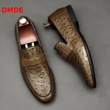 OMDE Luxury Handmade Mens Loafers Leather Slip On Men Shoes British Style Summer Business Men's Casual Shoes Prom Man Shoes OMDE Luxury Handmade Mens Loafers Leather Slip On Men Shoes British Style Summer Business Men's Casual Shoes Prom Man Shoes