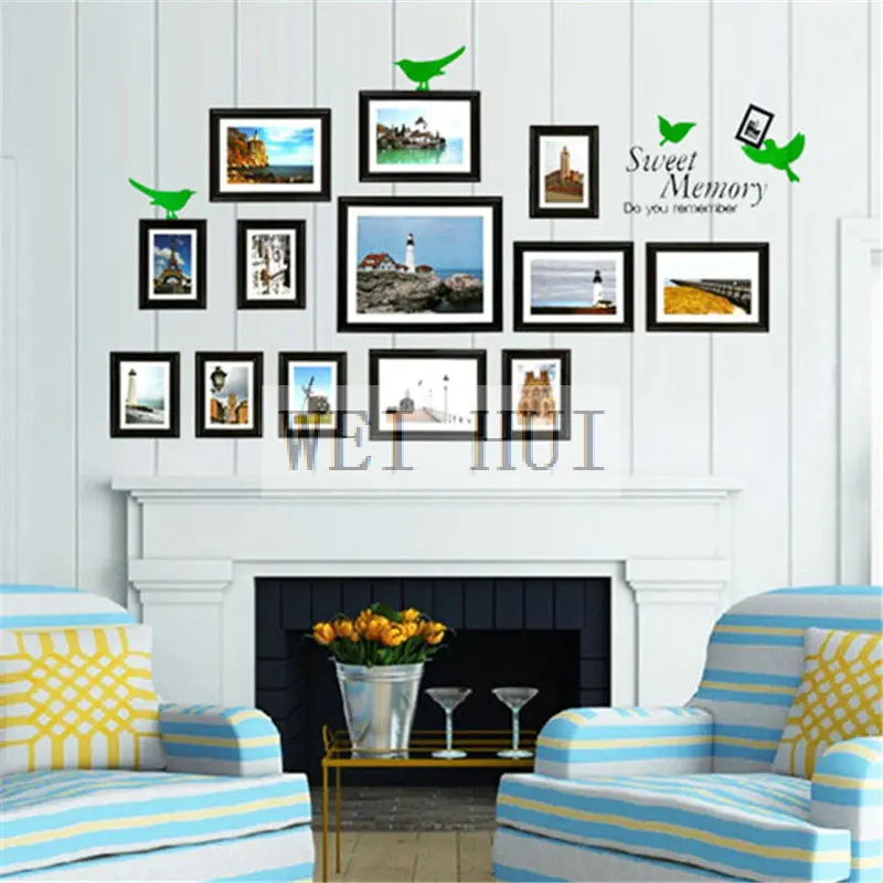 Large Size Frame Photo Love Life Vinyl Decal Wall Sticker for Classroom