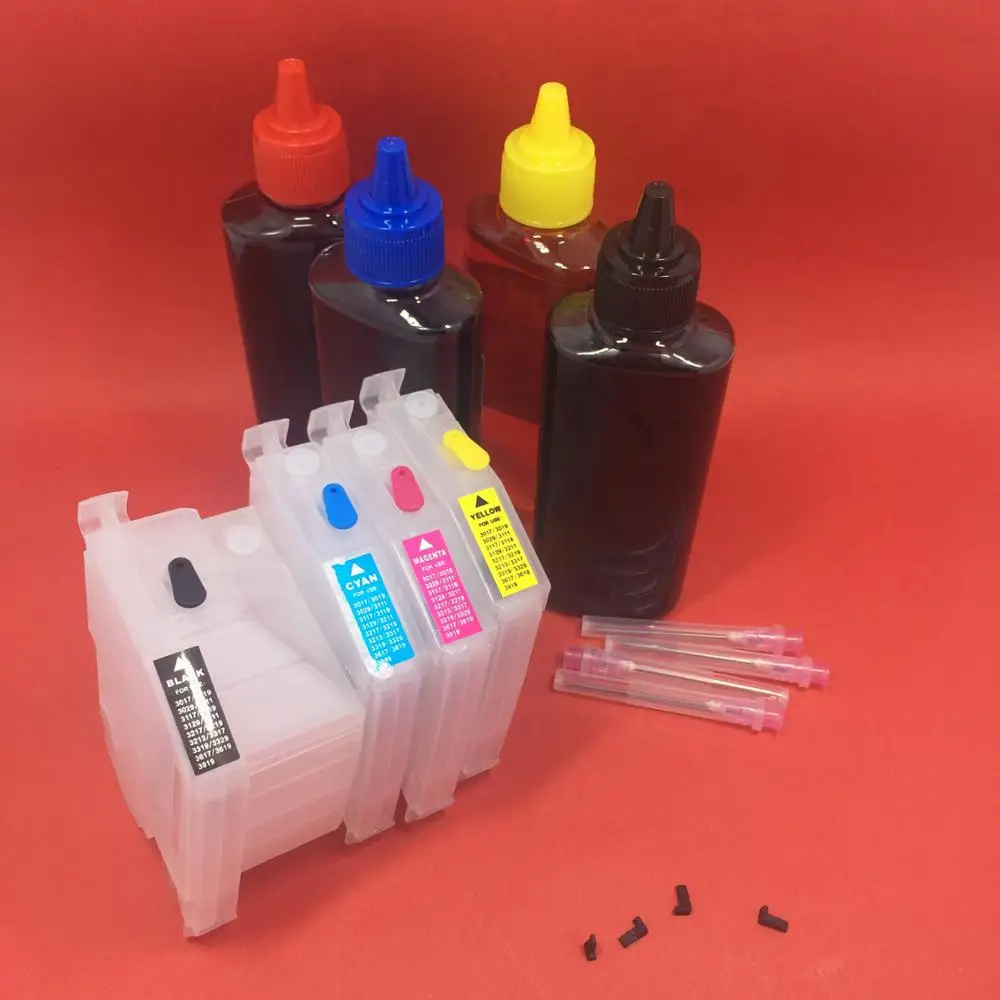 YOTAT 4*100ml Dye Ink + Refill Ink Cartridge LC3219XL LC3219 (LC3217