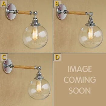 

Retro Style Loft Industrial wooden Wall Lamps Lights for Indoor Lighting Decor Edison Vintage Wall Lamp Arandela Lampara Pared