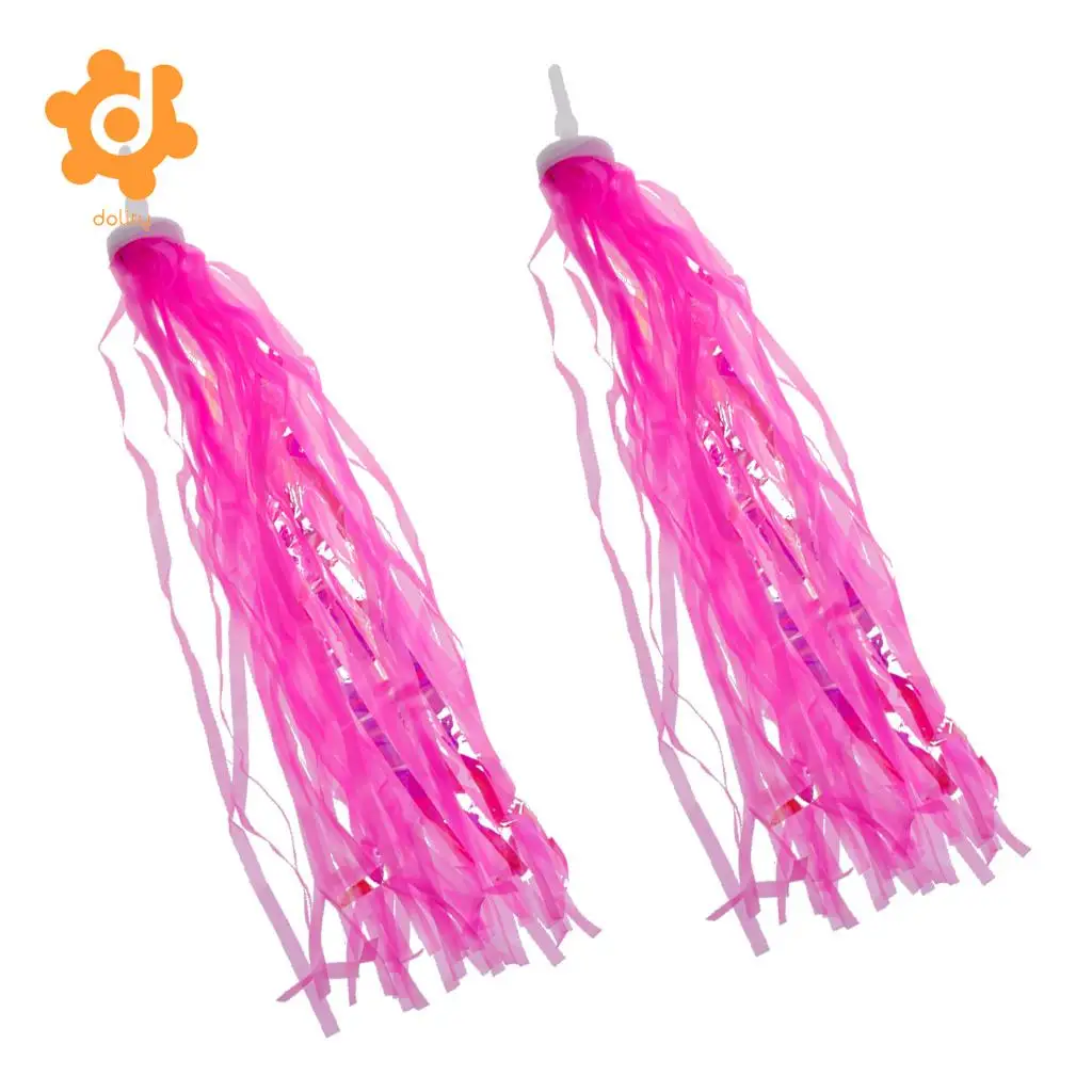 4 Pair (8Pcs) Boys Girls Bicycle Tricycle Scooter Handlebar Streamers Tassels Kids Bike Accessories Grip Decoration